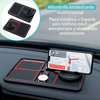 Alfombrilla Antideslizante para Auto – Soporte de Teléfono + Portaobjetos