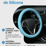 🏷️ Cubierta Universal de Volante de Silicona – Antideslizante y Cómoda