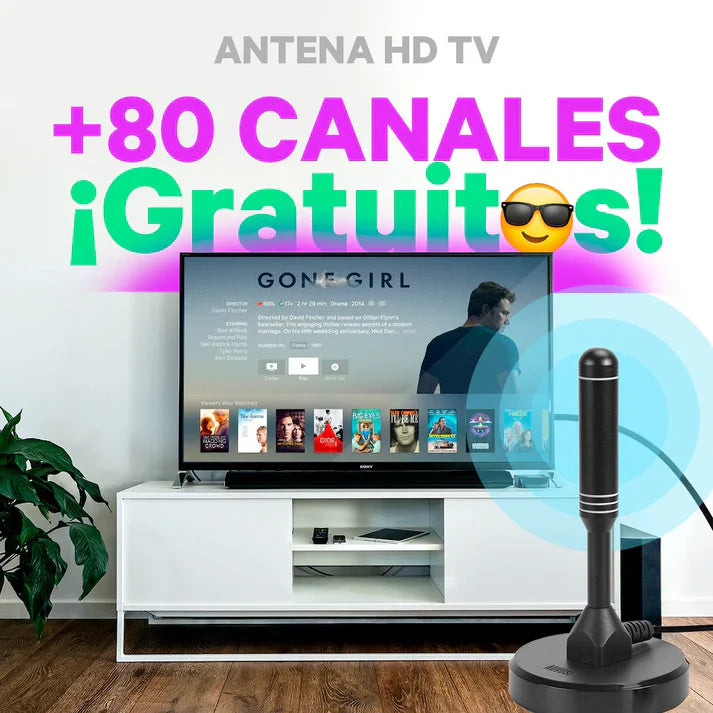 Antena con tv digital incluida.